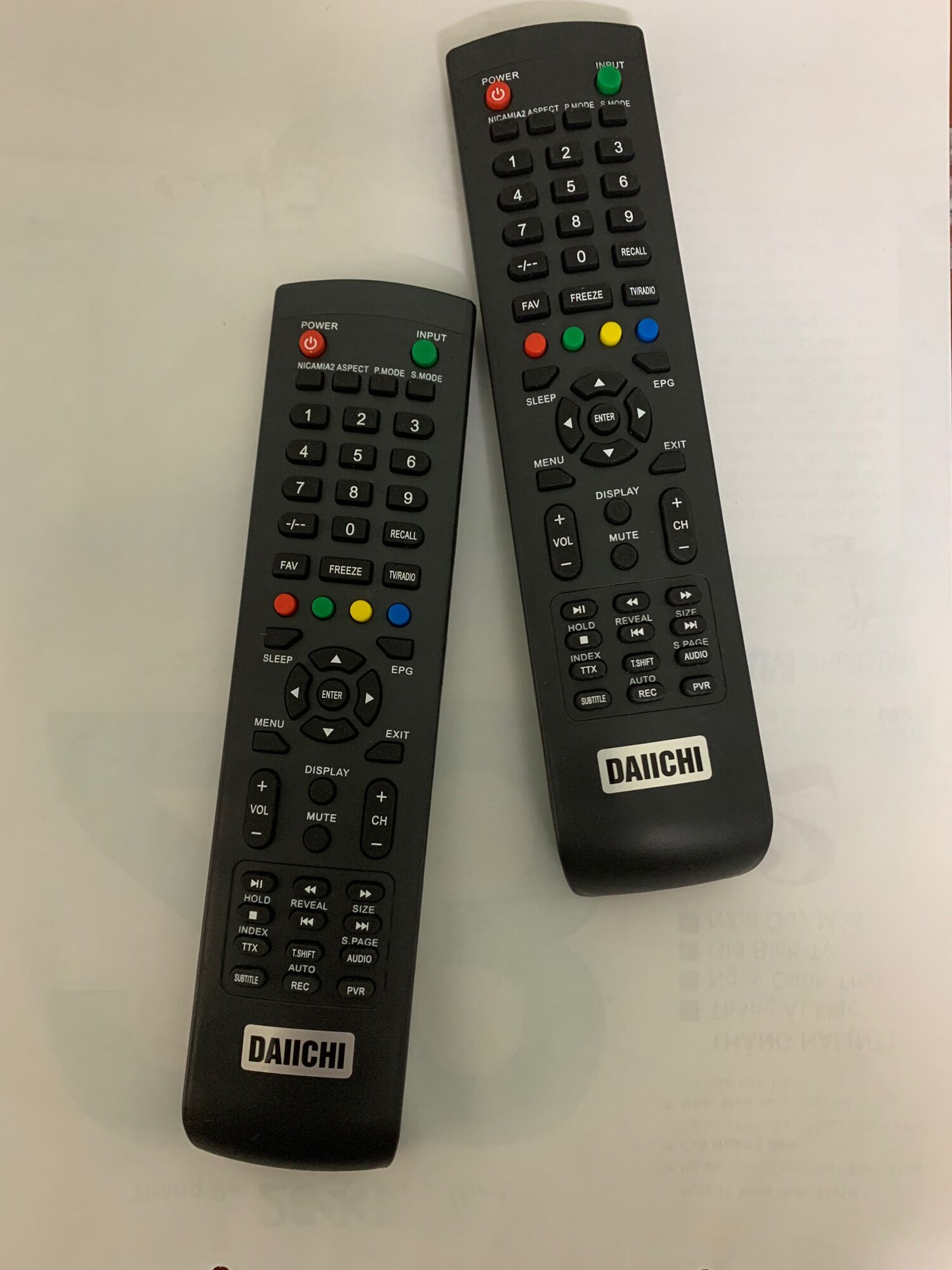 Remote điều khiển tivi Daiichi