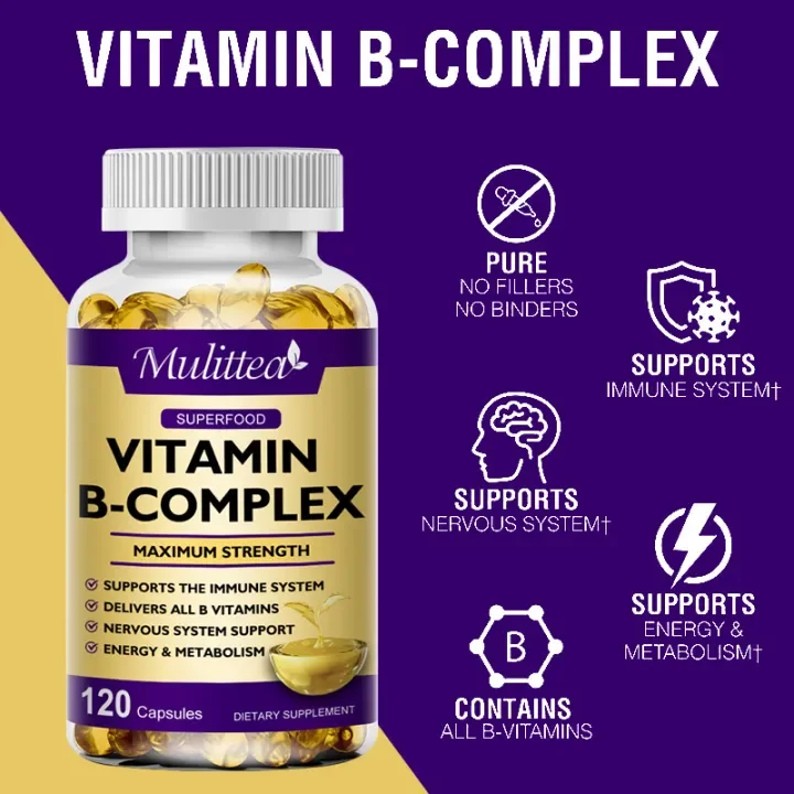 Vitamin B Complex Capsulesđể giảm căng thẳng