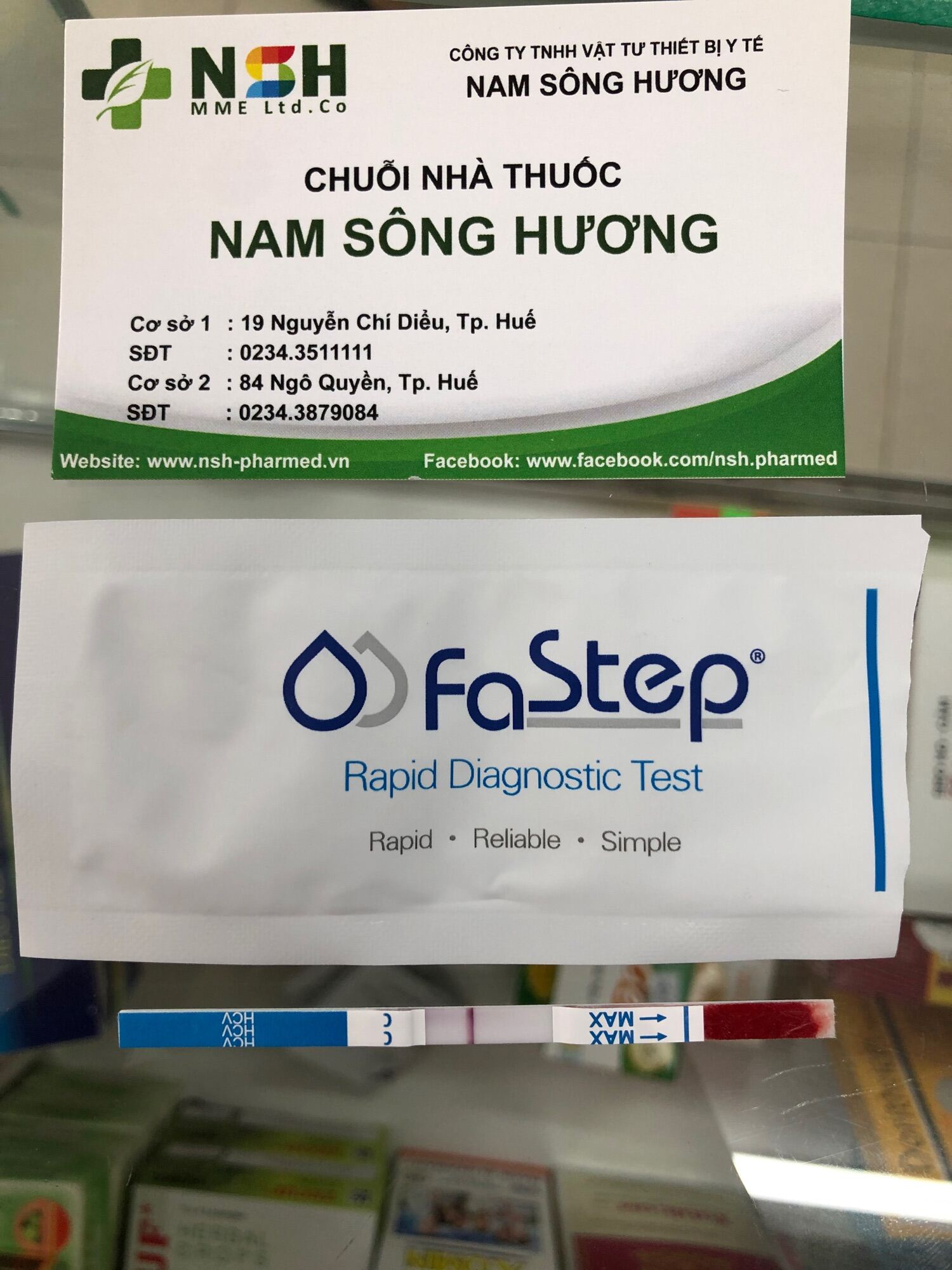 Test nhanh viêm gan C HCV Fastep