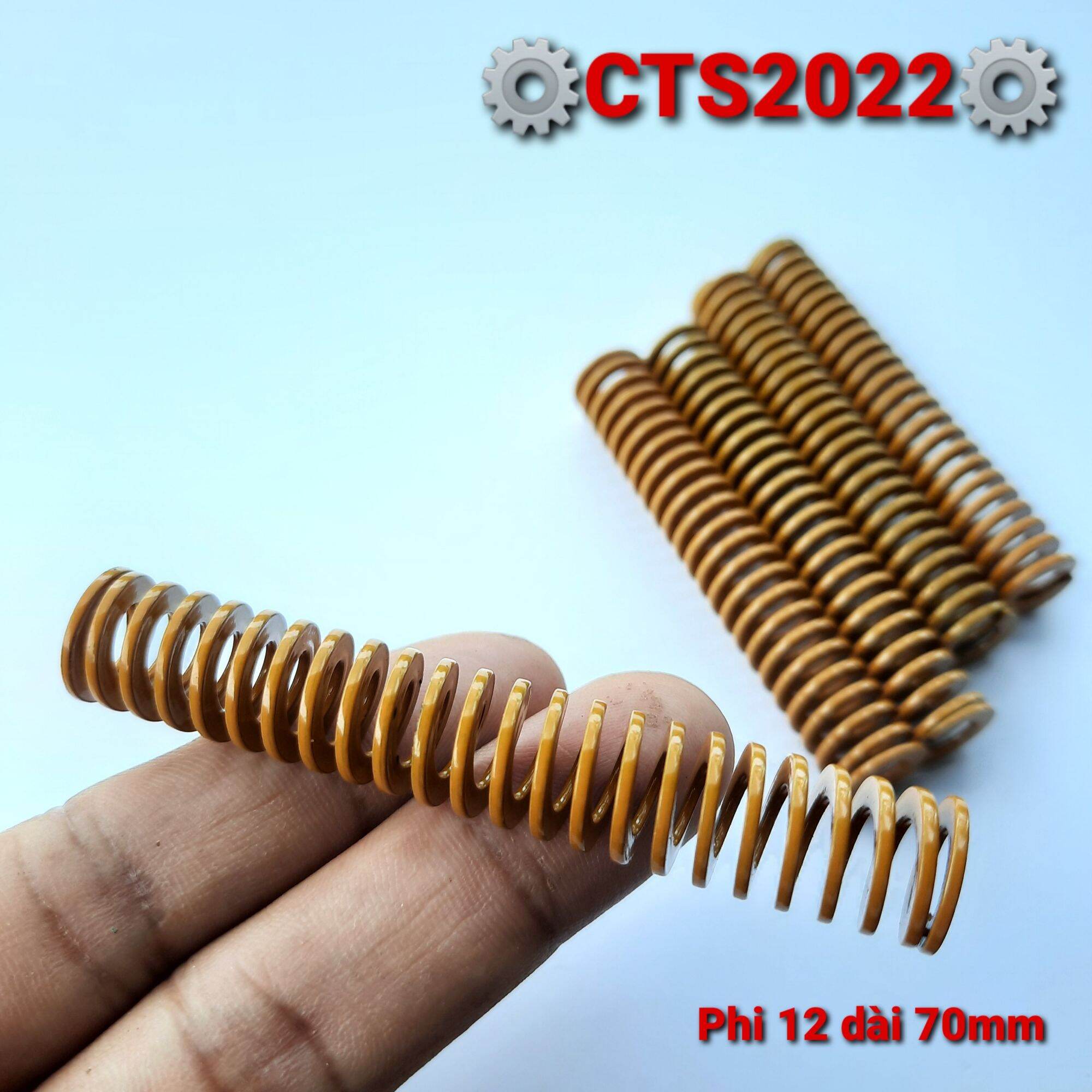 Lò xo nén chuyên dụng phi 12 dài 70mm