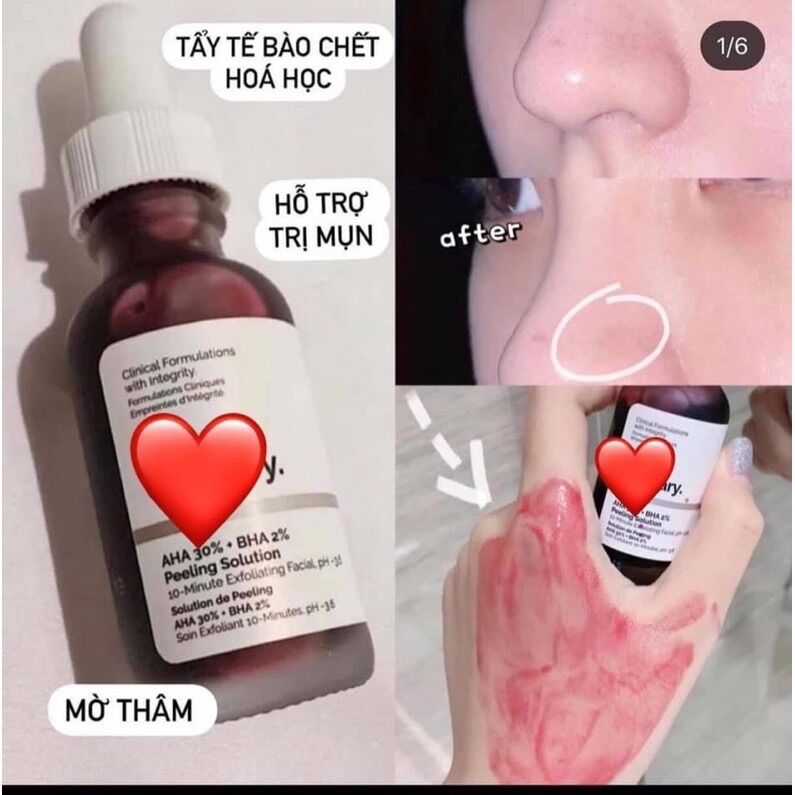 THE ORDINARY PEELING SOLUTION SERUM- Tinh chất tế bào chết aha 30% +bha 2% 30ml