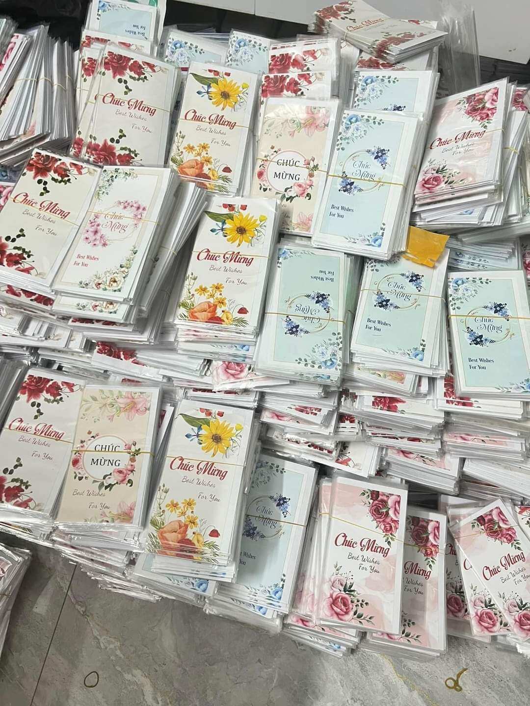 (sỉ) 100 thiệp chúc mừng,