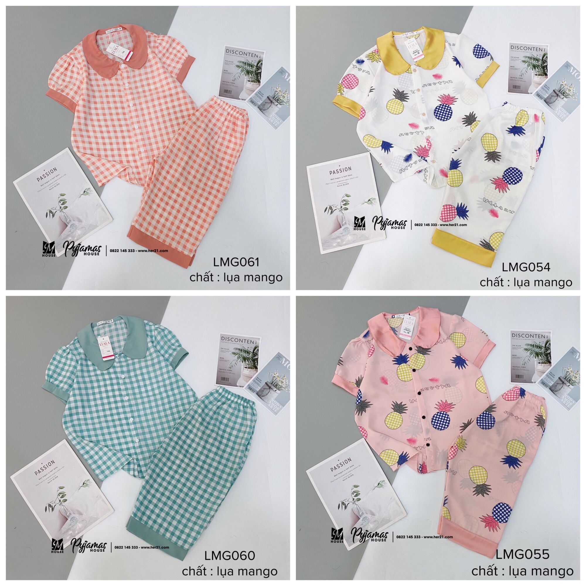 Bộ ngủ lụa satin siêu mát quần lửng áo cộc - bộ ngủ cao cấp tiểu thư