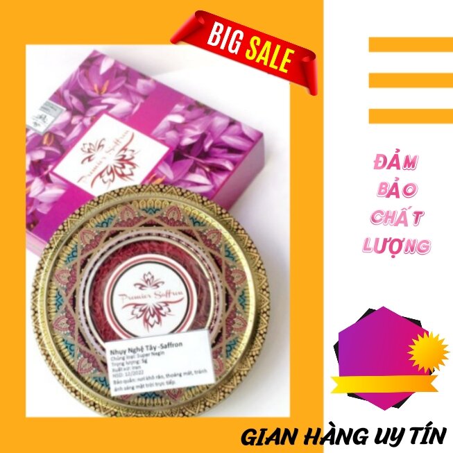Hộp 3g Saffron Negin thượng hạng
