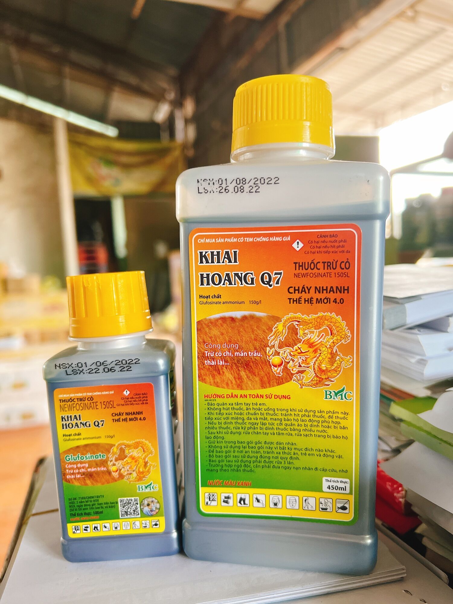 KHAI HOANG Q7 chai 100ml-450m - trừ cỏ (cỏ tranh, cỏ cú, cỏ ống, cỏ chỉ…)