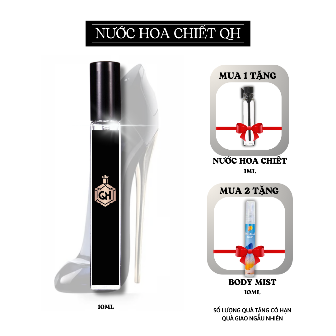 Nước hoa chiết nữ 10ml tinh dầu guốc đen edp cao cấp thơm lâu freeship - nước hoa qh
