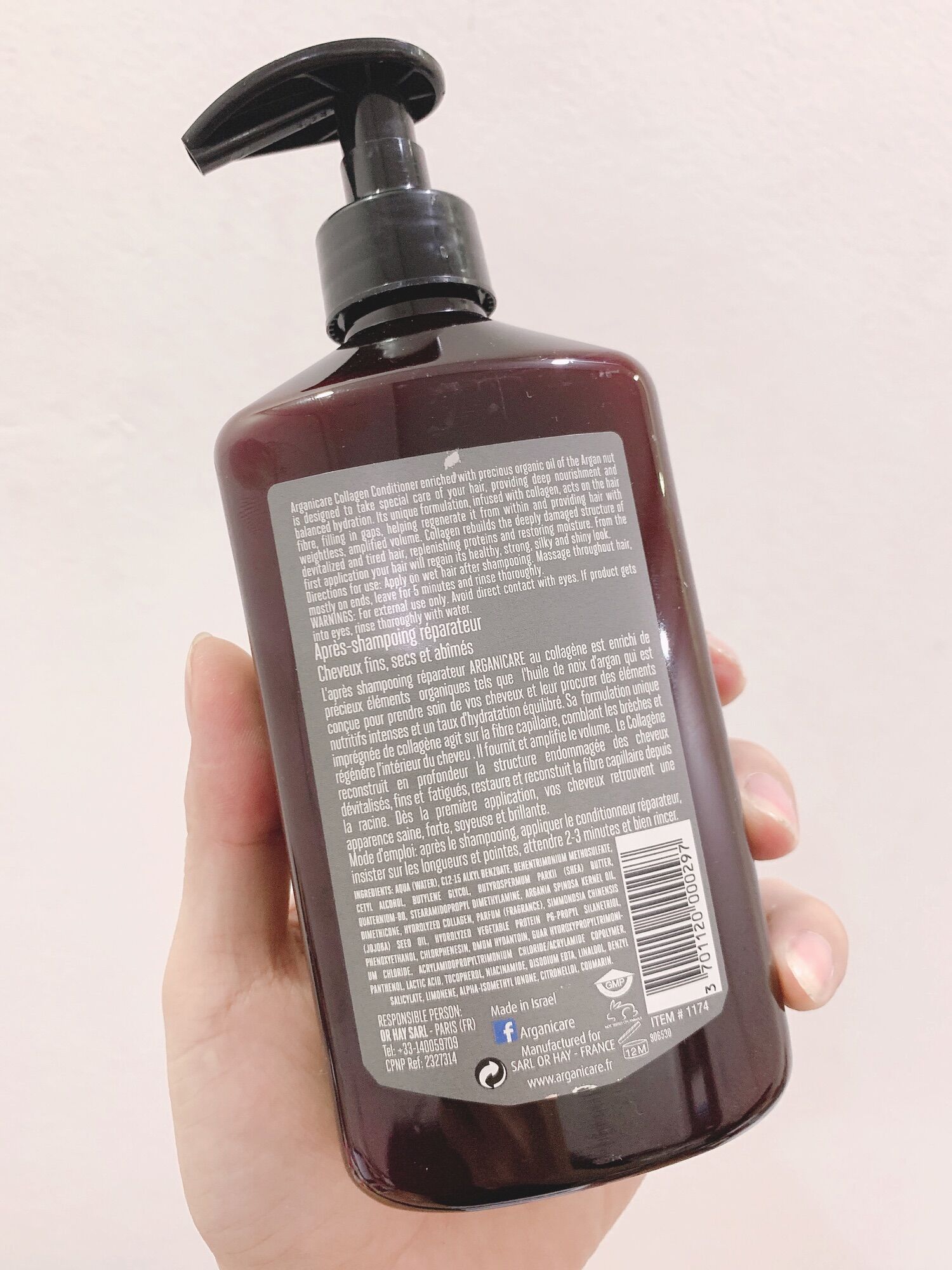 Combo dầu gội + xả ArganiCARE Collagen 400ml