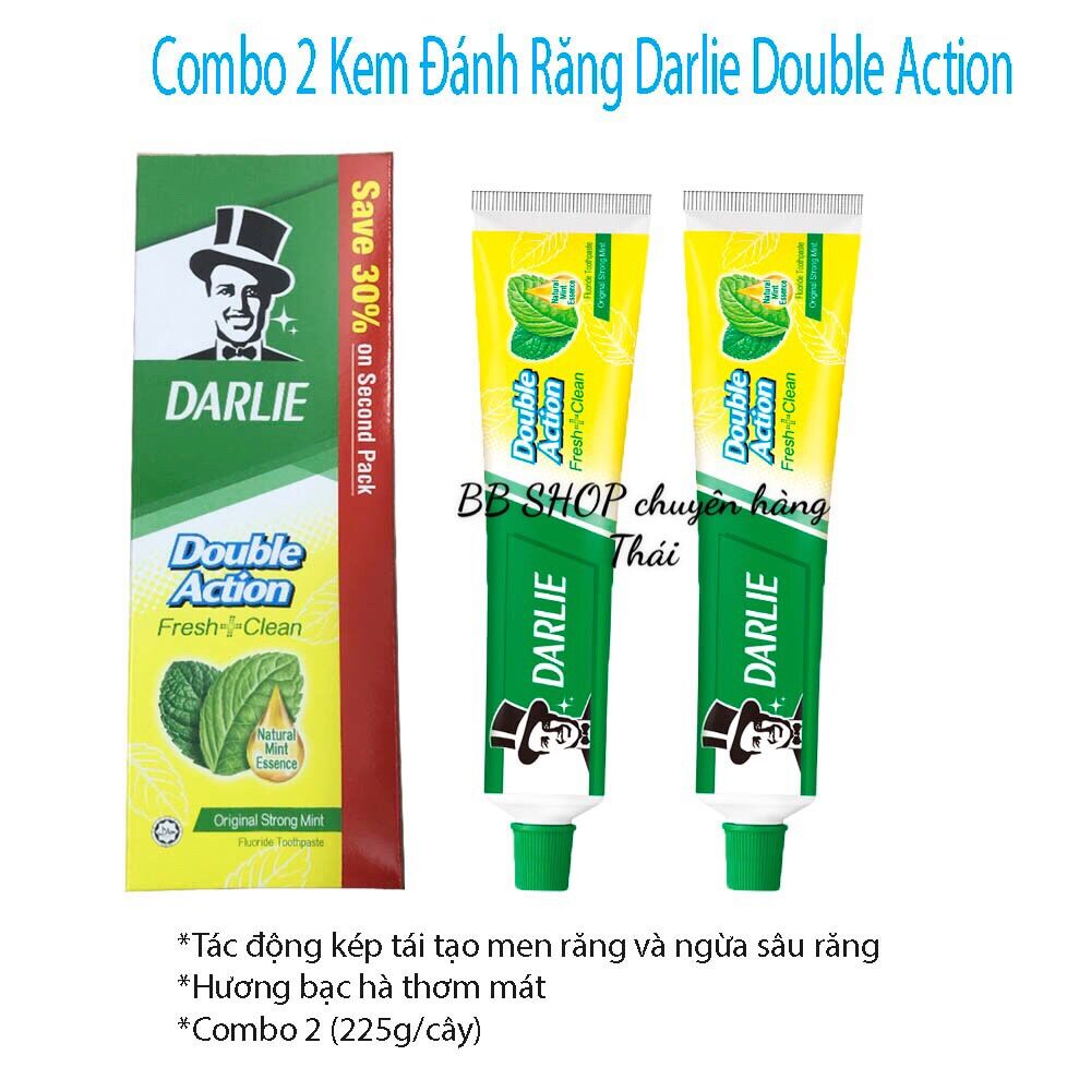 Kem đánh răng darlie thái lan hương chanh x 140gram