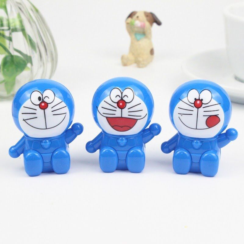Dụng cụ gọt, chuốt bút chì hình doremon bằng tay 1 lưỡi dao bằng thép không gỉ