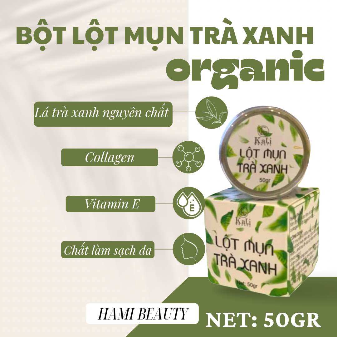 Mặt nạ lột mụn đầu đen mặt nạ đất sét gel lột mụn bột lột mụn trà xanh lột bụi bẩn mụn cám, mụn đầu đen, làm sạch da