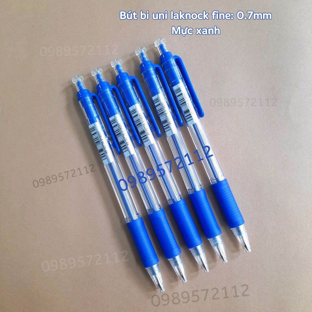 Bút bi  SN101 uni laknock  fine ngòi 0.7mm. (1 cái)