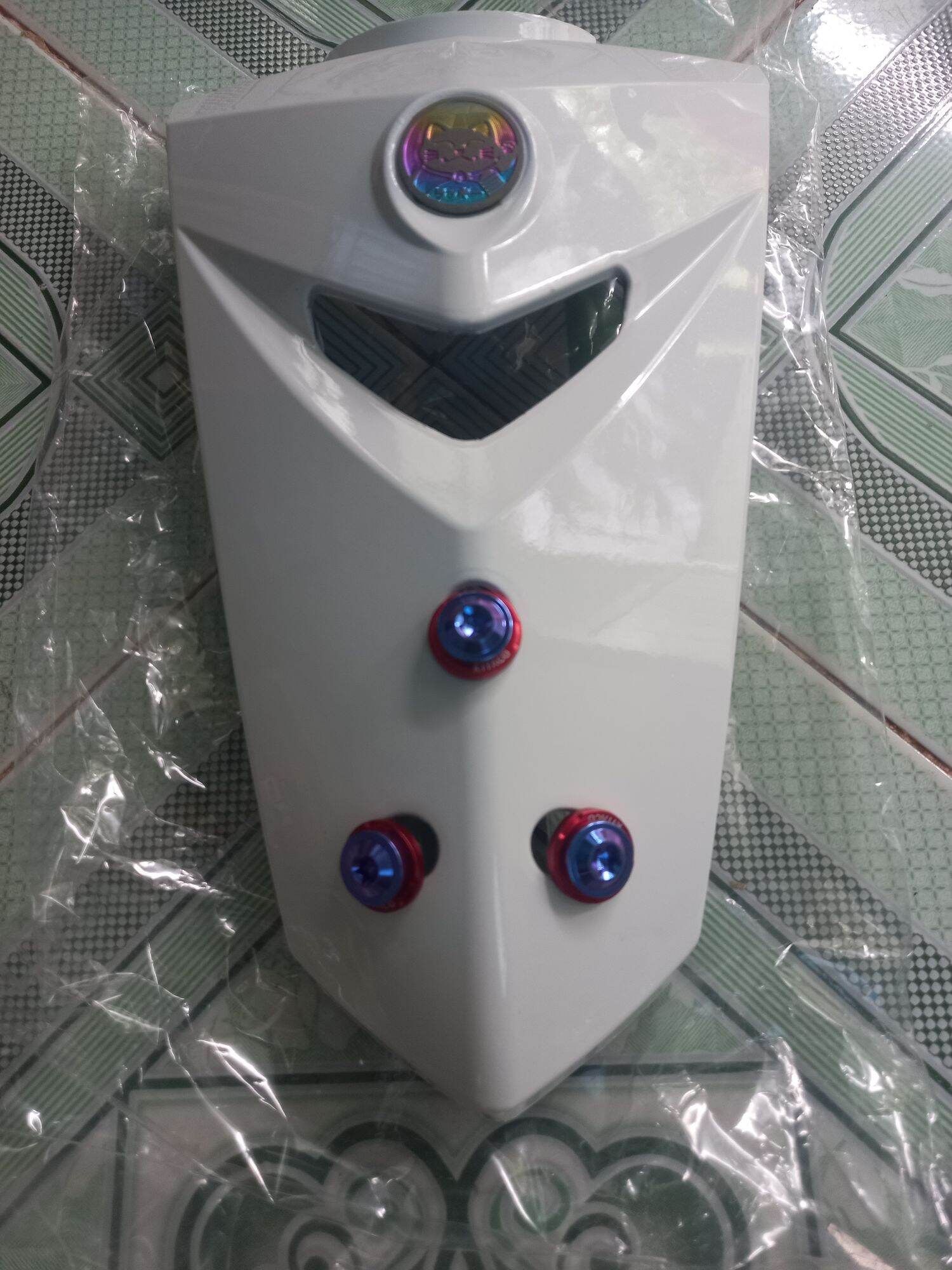 Combo mặt nạ 3 lỗ gồm ốc lông đền và logo mèo titan