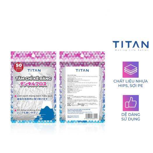 [ Combo 5 gói ] Tăm chỉ kẽ răng gói 50 cái