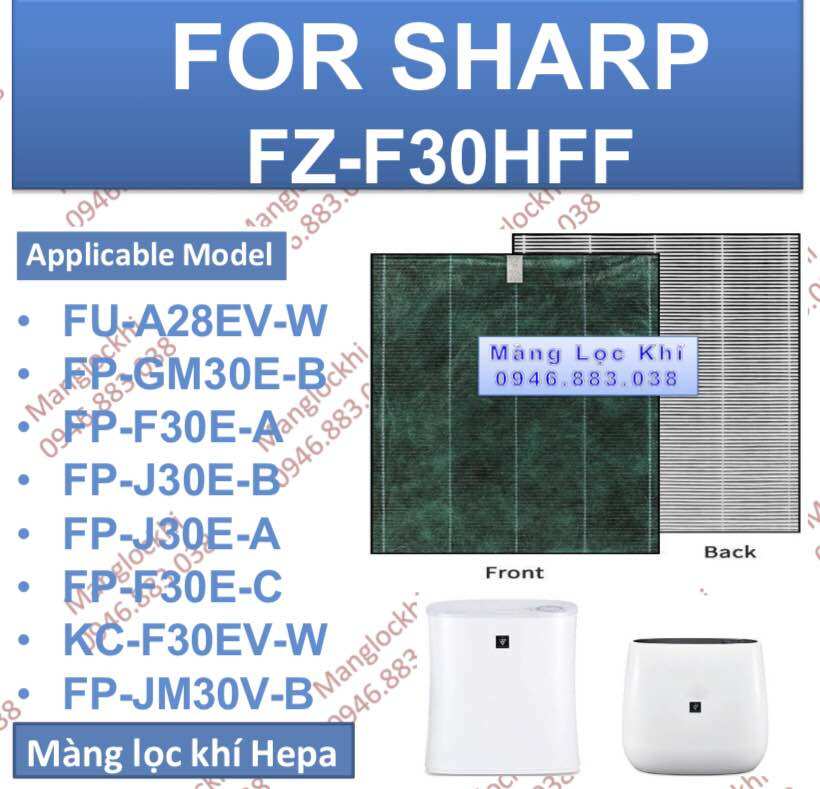 Màng lọc Hepa Shap FZ-F30HFE (FU-A28EV-W, KC-F30EV,FP-J30E-A...)