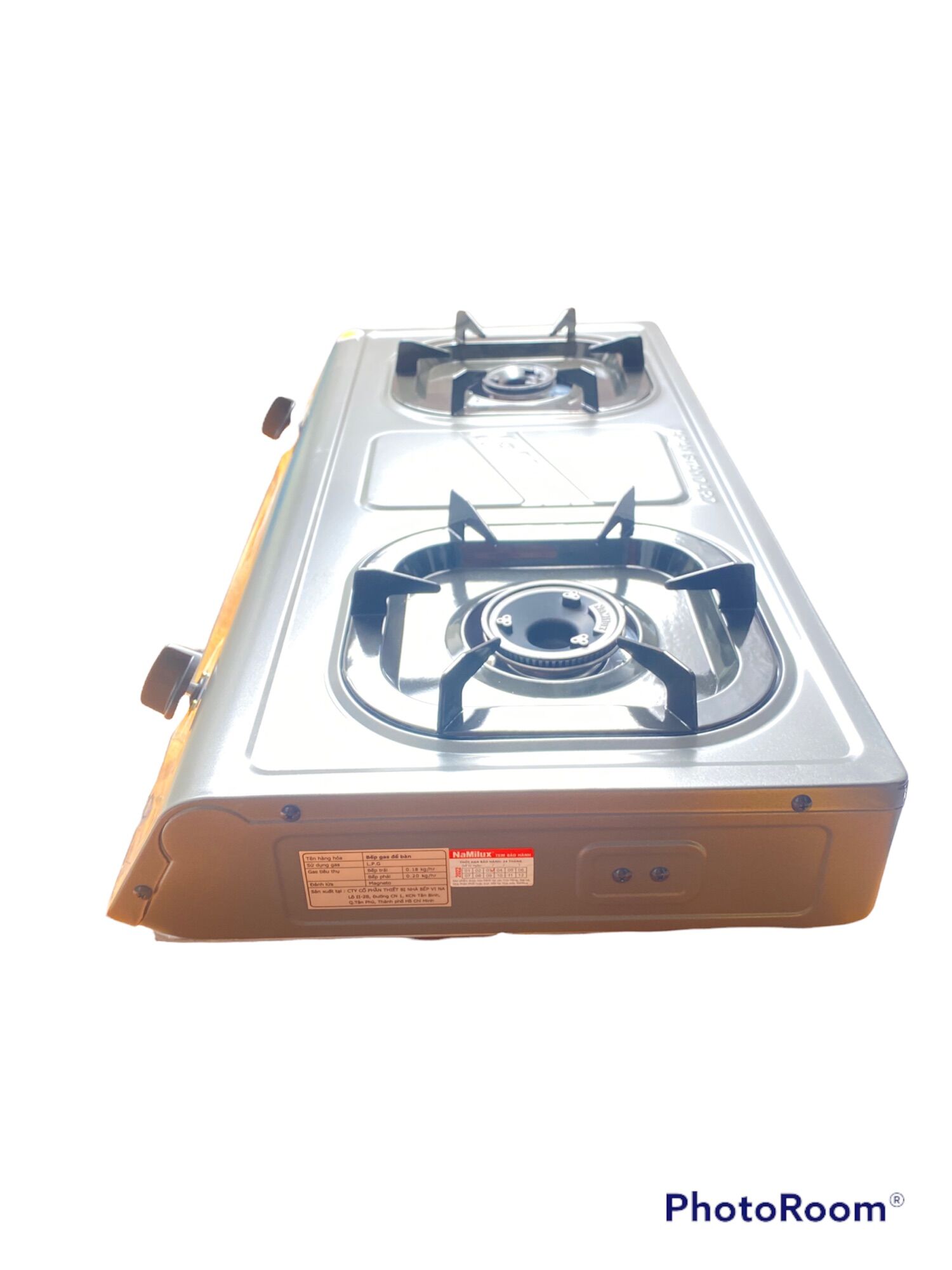 Bếp Gas Đôi NaMilux NA-702AFM – Đánh Lửa Magneto, Lửa Xanh Mạnh, Siêu Bền