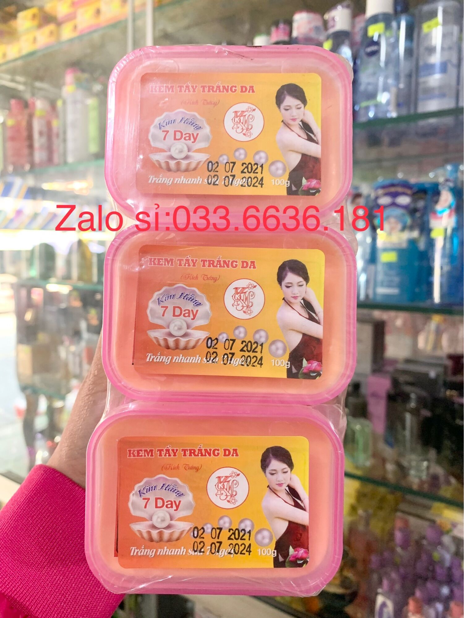 Lẻ hủ kem trắng da 7 day hủ 100g