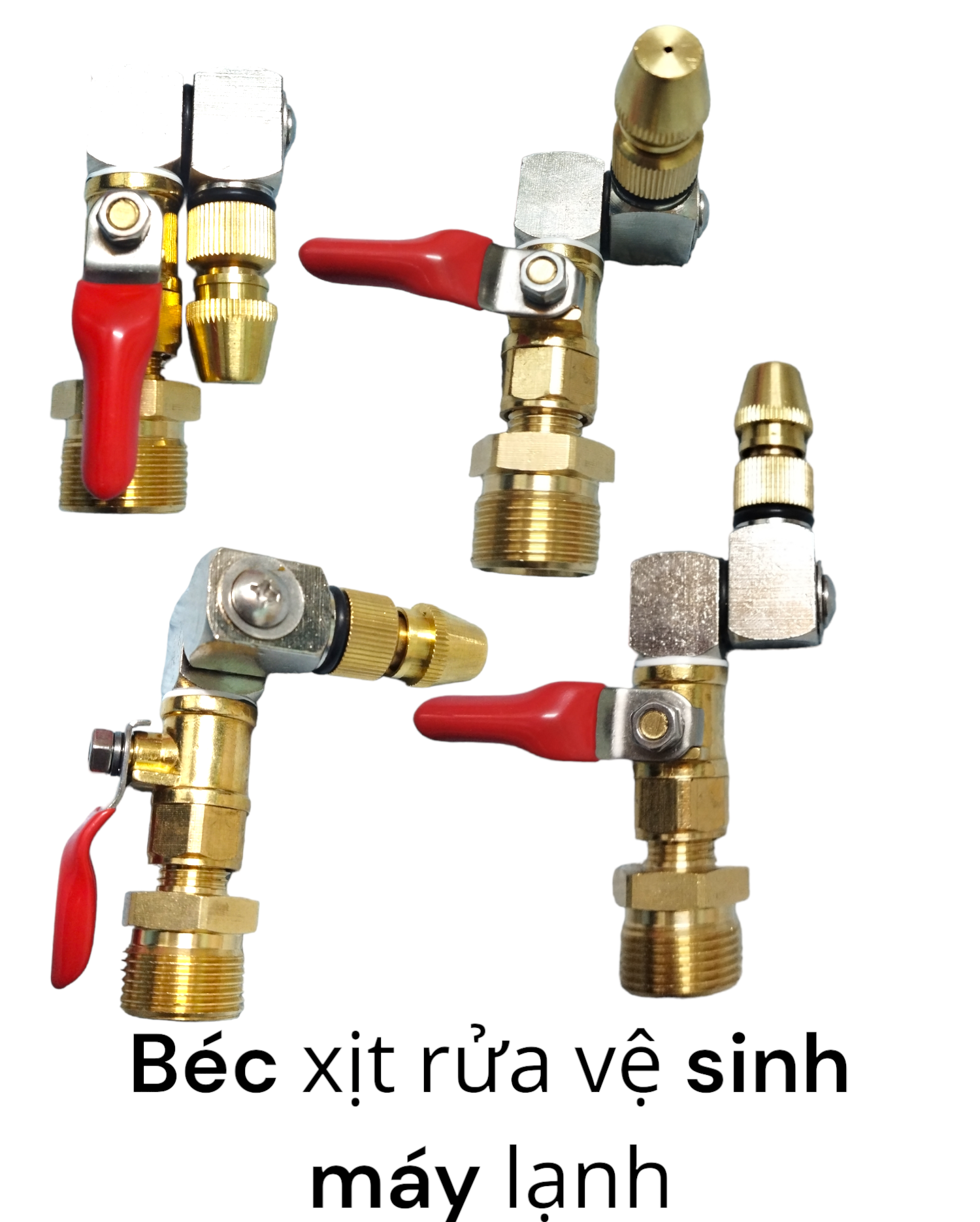 Béc xịt rửa vệ sinh máy lạnh xoay 360.