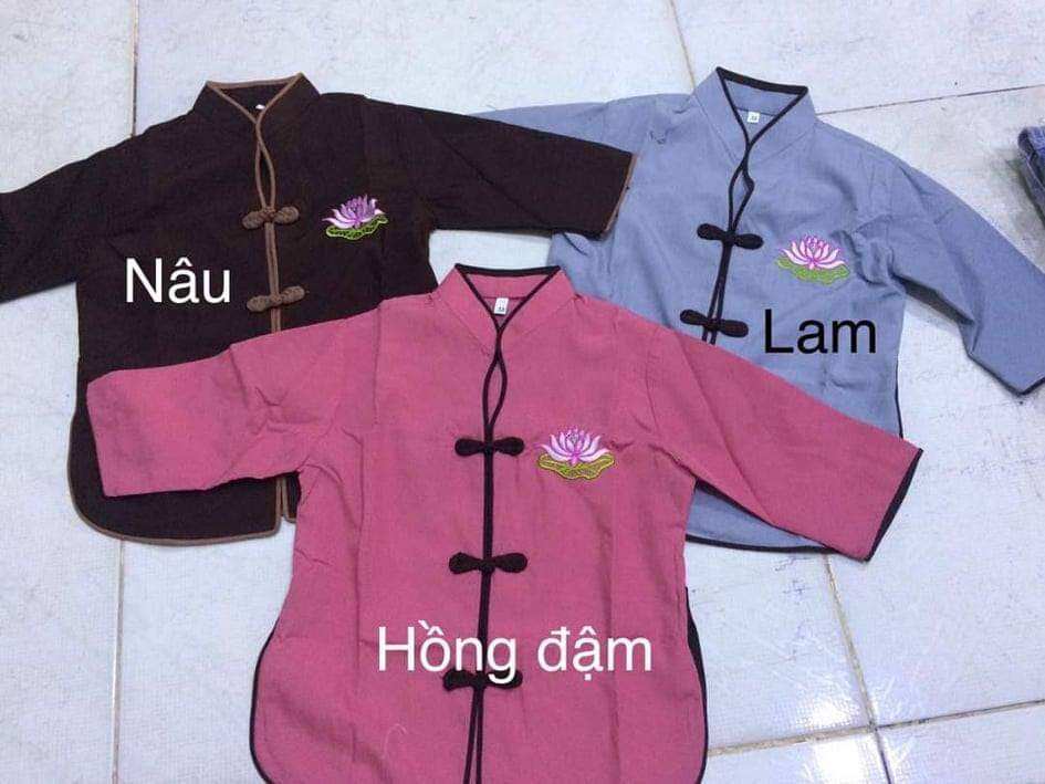 Đồ lam đi chùa - mẫu xẩm bé gái