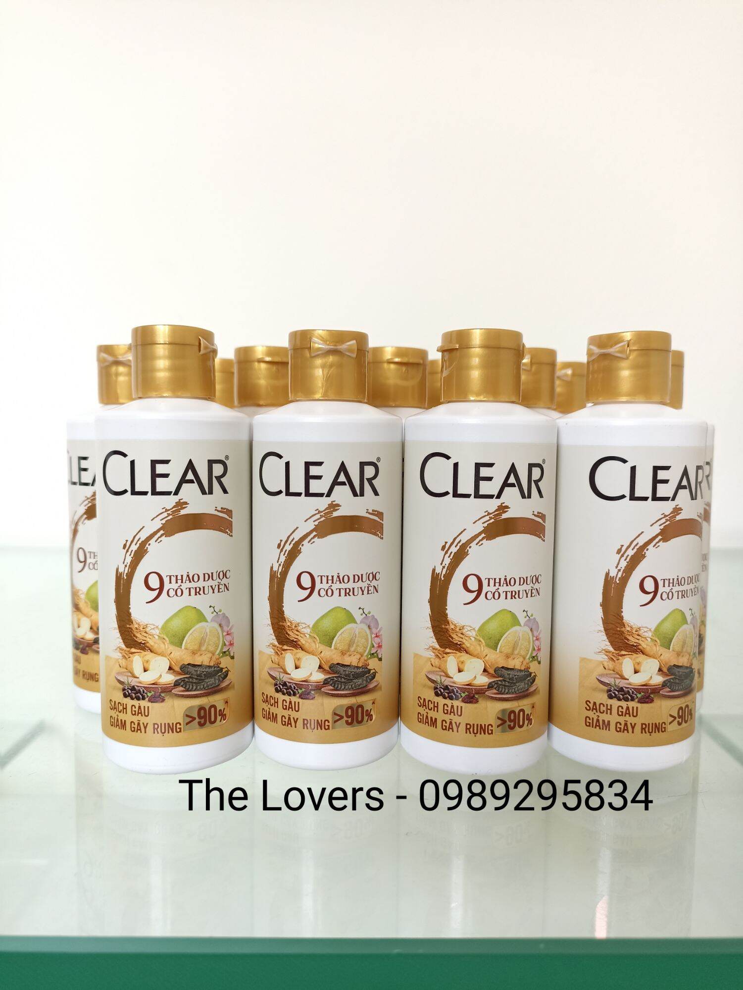 Combo 5 chai Dầu gội Clear thảo dược 100ml hàng tặng