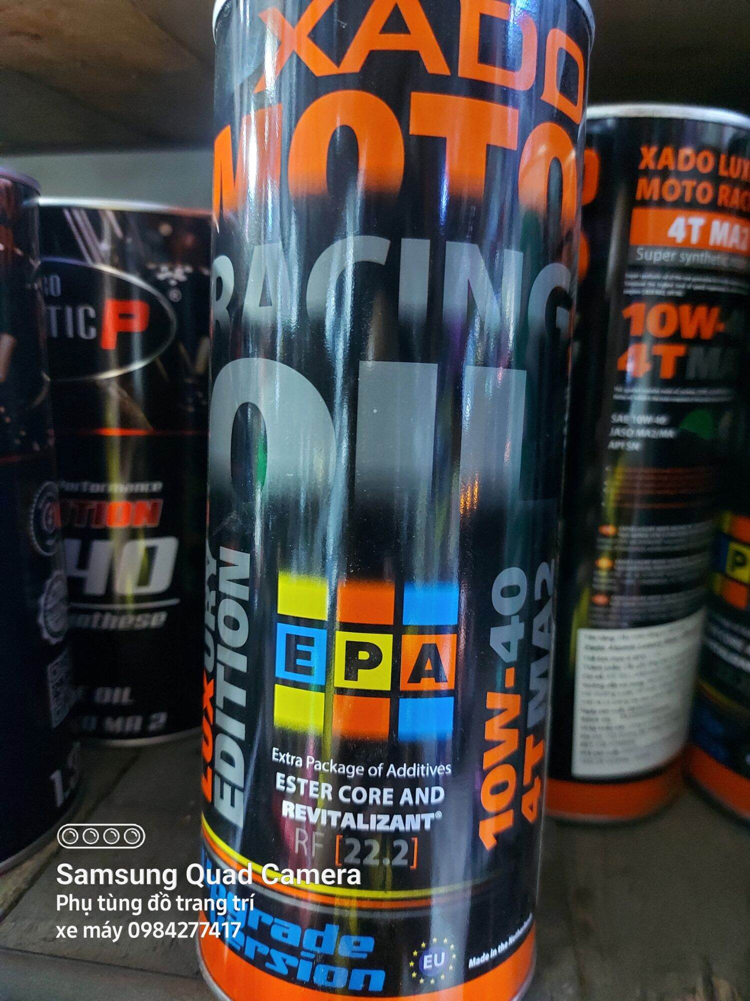 Nhớt xe máy xado racing 22.2 lon 1l