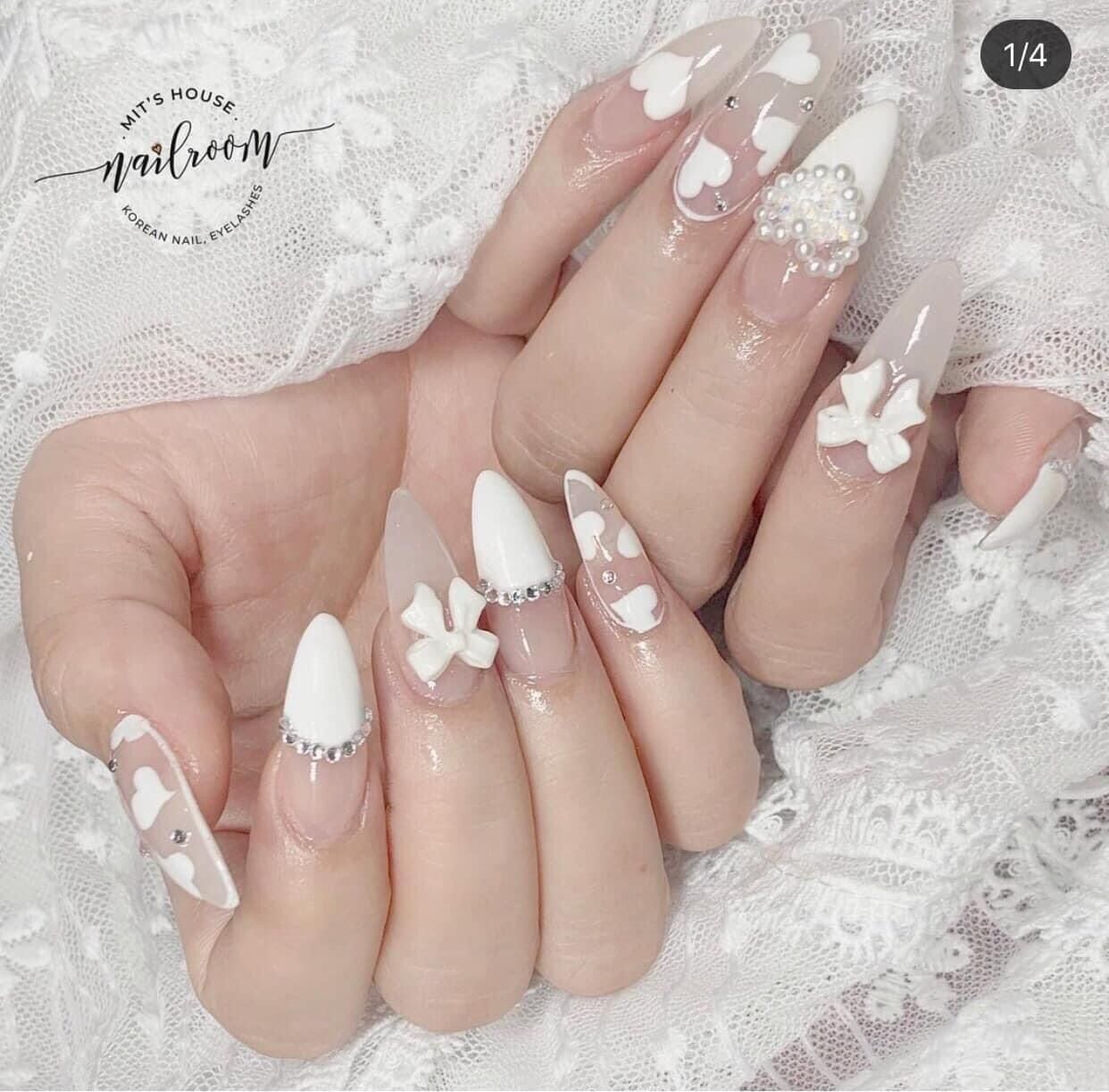 Móng tay thiết kế Nailbox bộ kèm keo