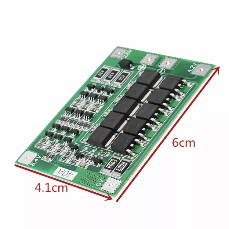 Mạch bảo vệ sạc xả khối pin li-ion bms 12,6v 3s-40a