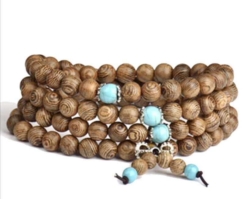 Vòng đeo tay gỗ danh mộc charm đá phong thuỷ