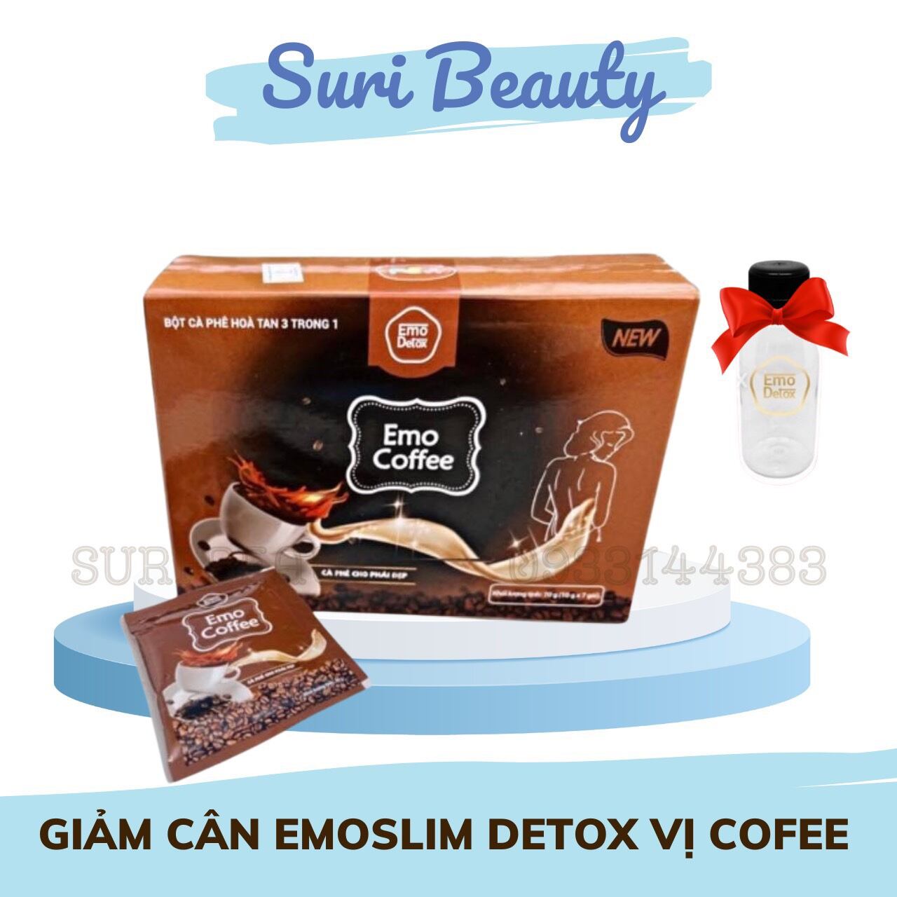 [SĂN QUÀ XỊN] Bột Giảm Cân Vị Cafe Emoslim Thơm Ngon Dễ Uống Giảm 2-5kg sau 7 ngày