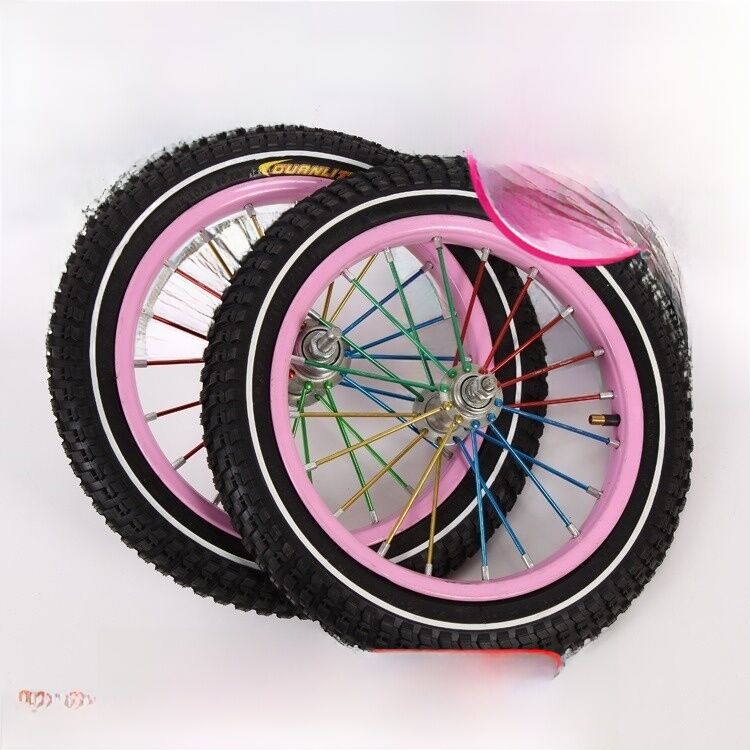 Bánh Xe Đạp Trẻ Em 14 Inch Bánh Xe Đạp Trước Có Lốp Trong Và Ngoài Bánh Xe Đạp Thép Bánh Xe Đạp Màu Sắc Bánh Xe Đạp Trẻ Em