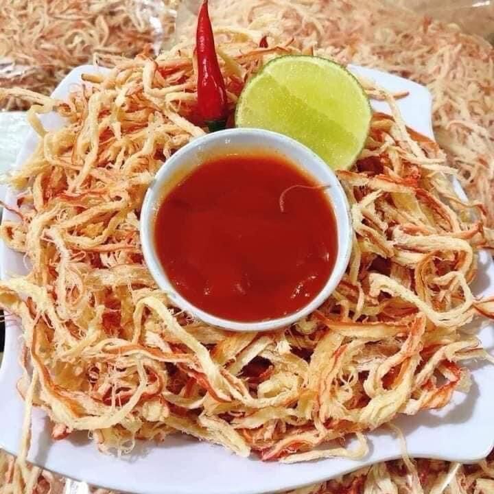 Mực xé sợi hấp cốt dừa (hộp 250gr)