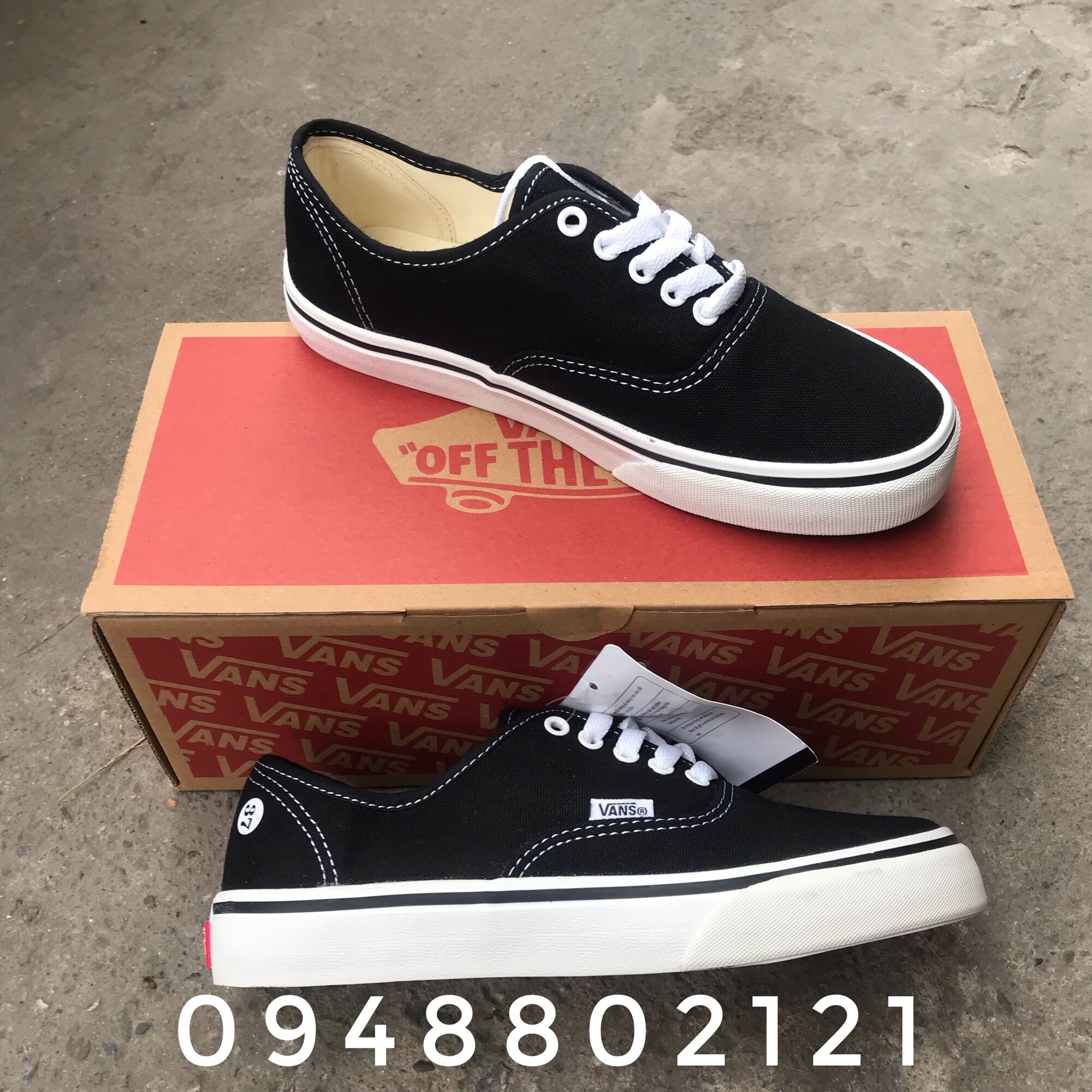 GIÀY VANS CLASSIC ĐEN (Full box, tag)