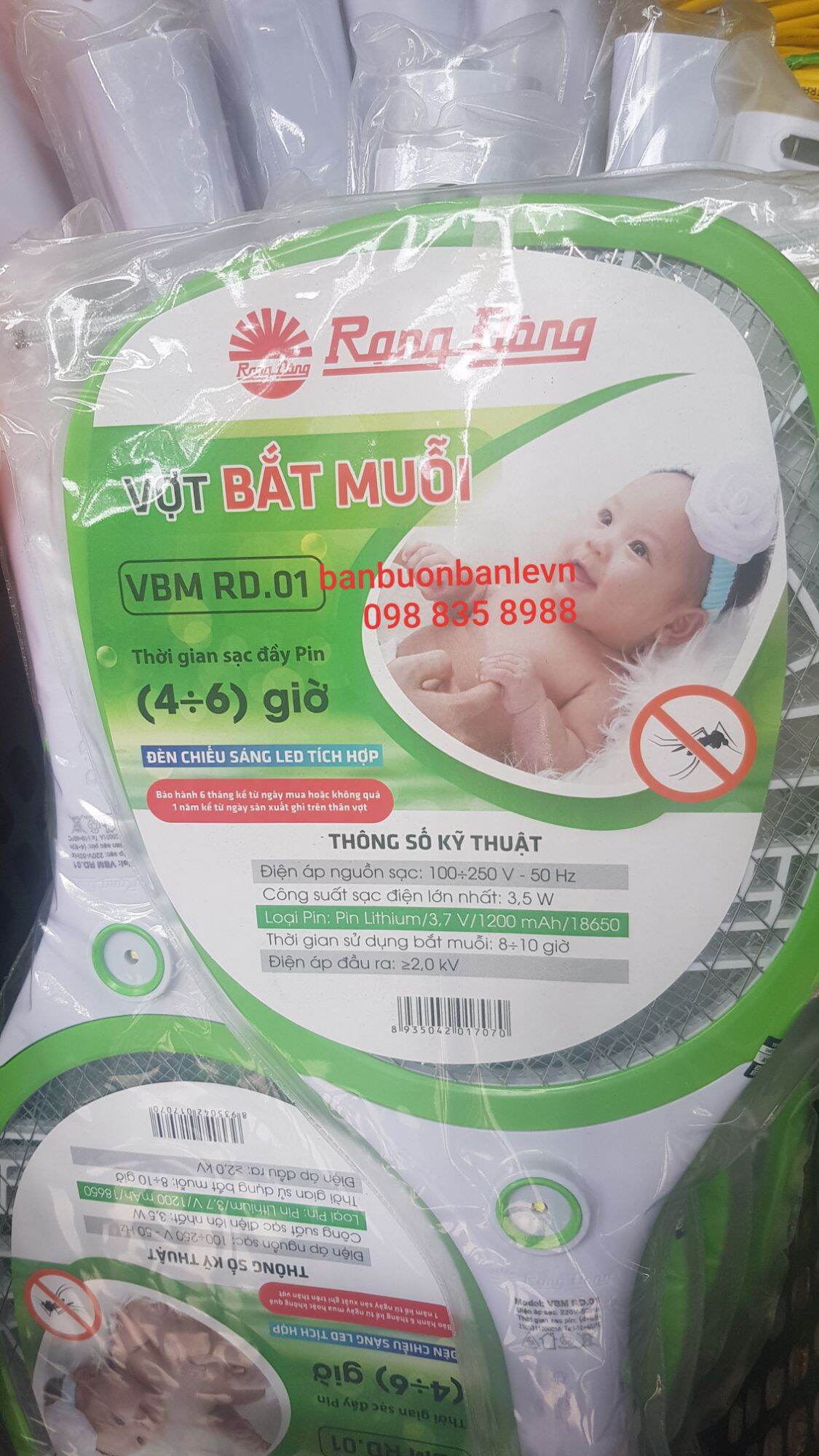 Vợt bắt muỗi điện tử Rạng đông