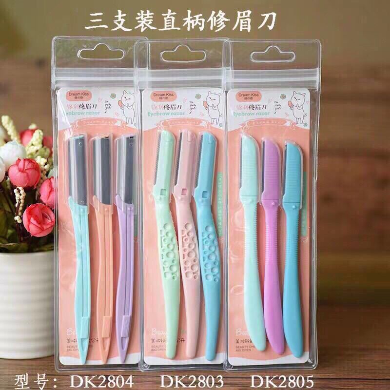 Set 3 cây dao tỉa mày tỉa long mặt