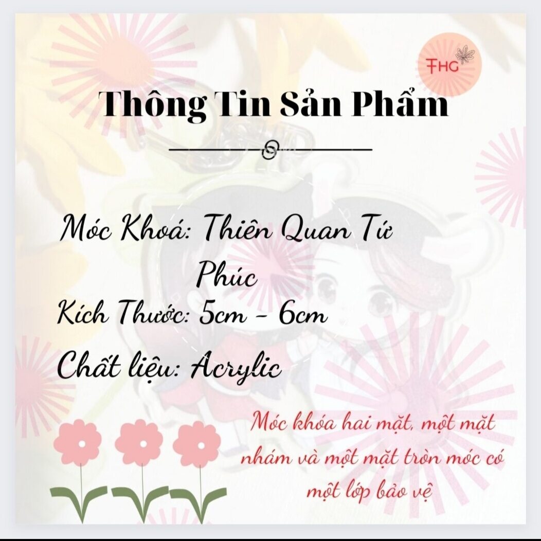 [ Móc Khoá ] Thiên Quan Tứ Phúc - Loại 2