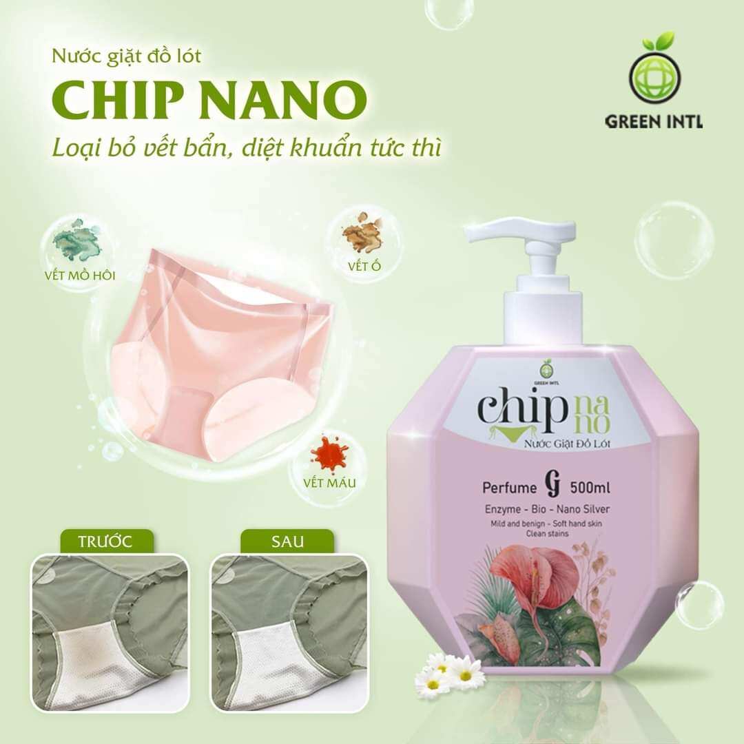 Nước giặt đồ lót Chip Nano 500ml