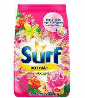 Bột giặt Surf 5,5KG, bột giặt Surf ngát hương xuân 5,5kg - Hương nước xả vải, bột giặt Surf hương nước xả vải 380g, 800g, 2kg,5.5kg