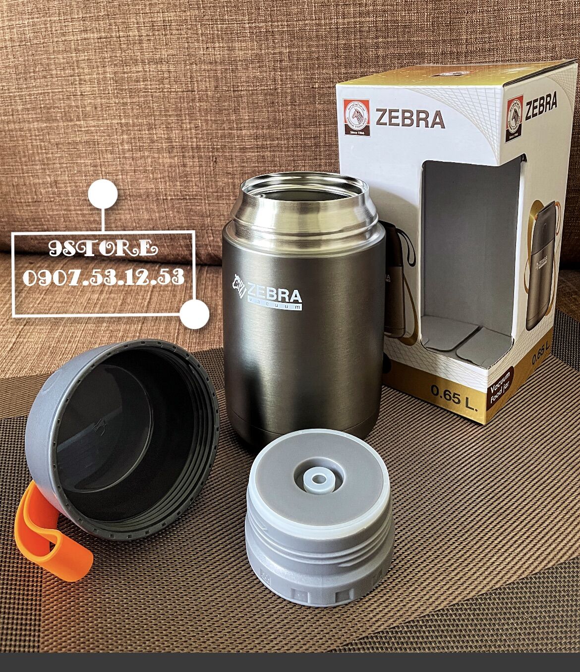 Bình Ủ - Bình Giữ Nhiệt ZEBRA Thái Lan Cao Cấp 650ml - 1.0L