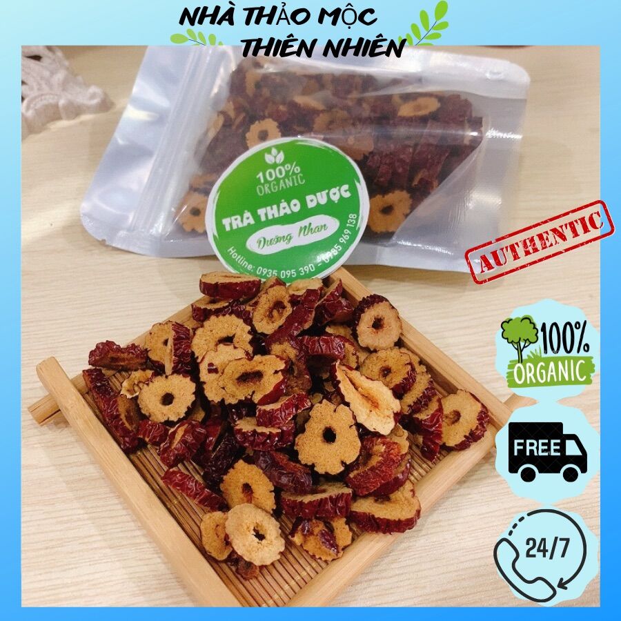 Táo đỏ thái lát sấy khô 100gr