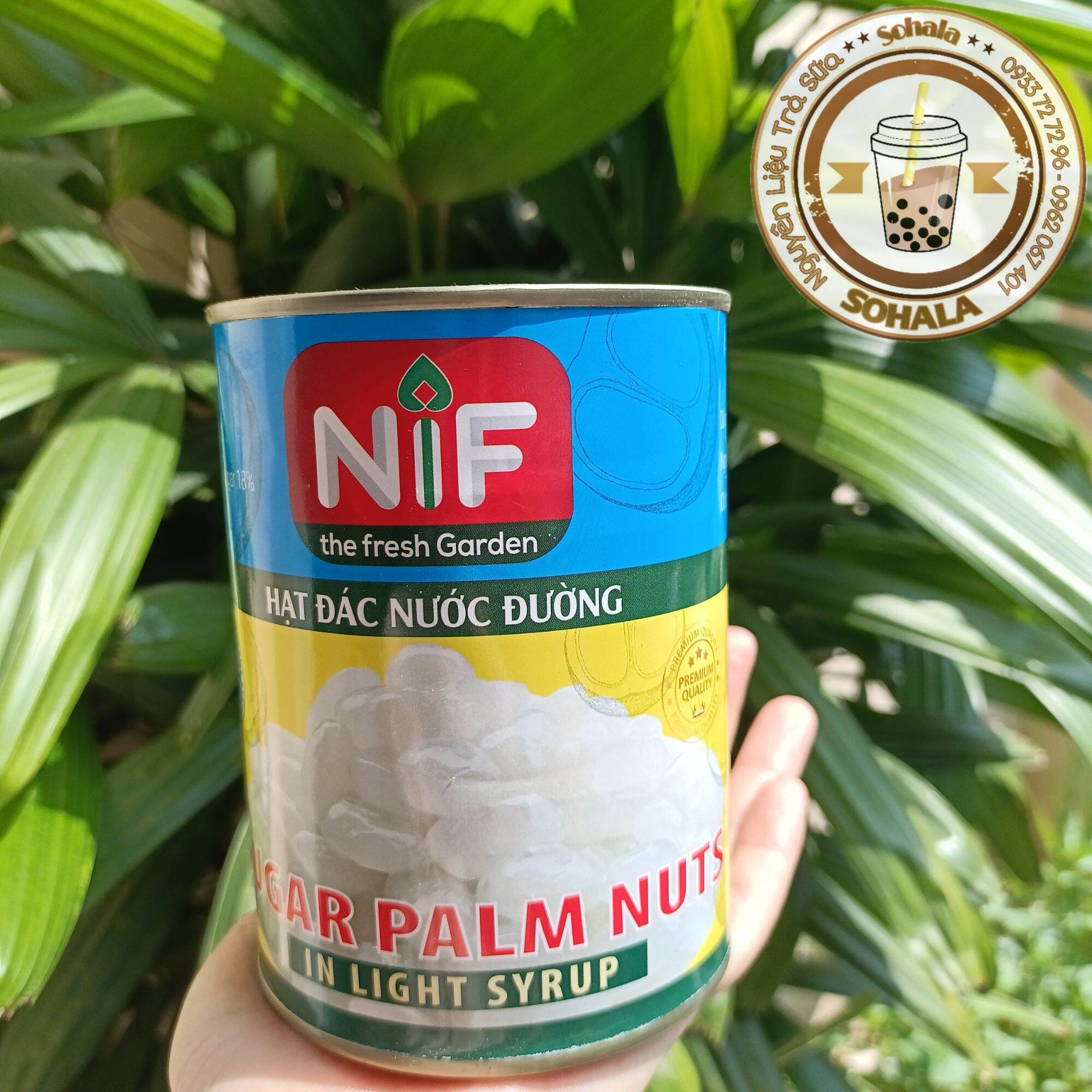Hạt đác ngâm nước đường NIF lon 560g