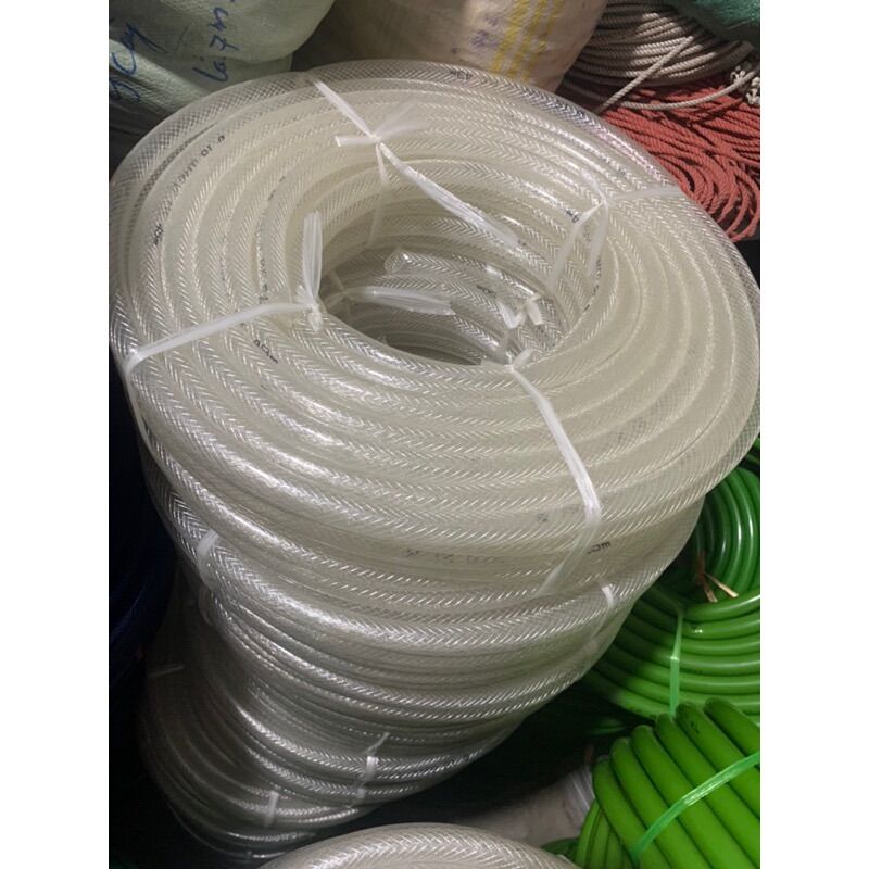 Ống dẫn nước lưới dẻo phi 21 - cuộn 50m màu trắng cao cấp