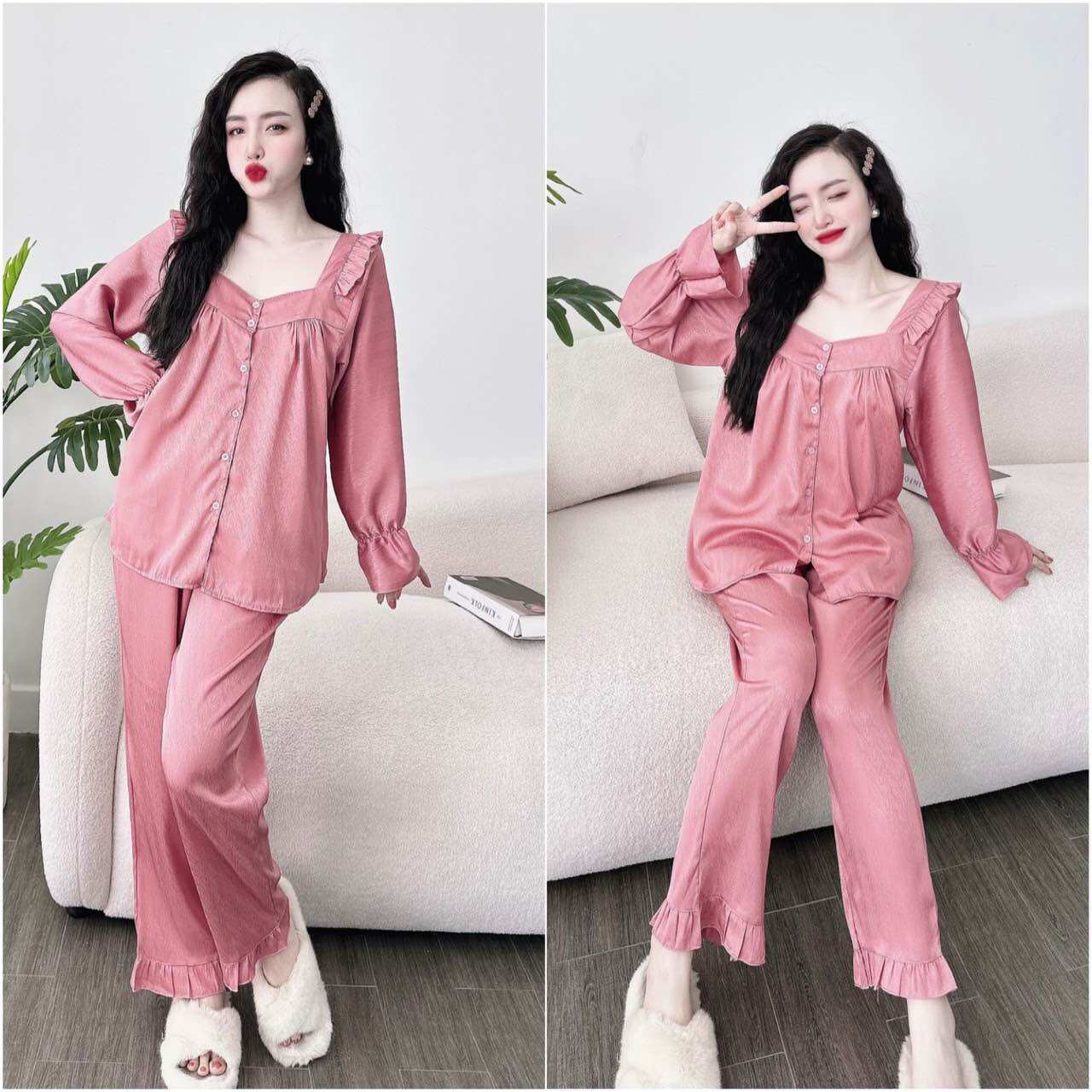 Bộ lụa xước bigsize 50-100kg form rộng - chất mát