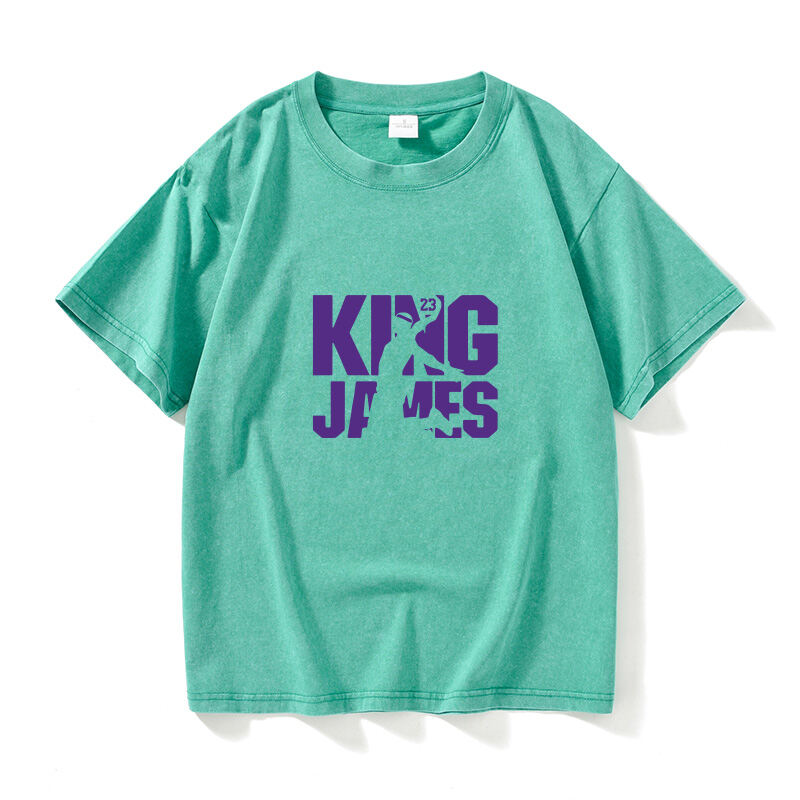 Áo Thun James Los Angeles Lakers 23 Mùa Hè Cổ Tròn Tay Ngắn Rộng Rãi Cho Nam Và Nữ Áo Thun Cotton Th