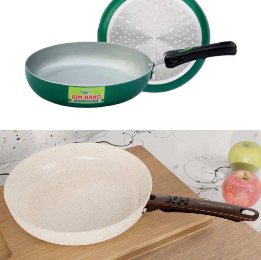 [HCM]Chảo nhôm phủ chống dính sài được bếp từ KIM HẰNG chính hãng