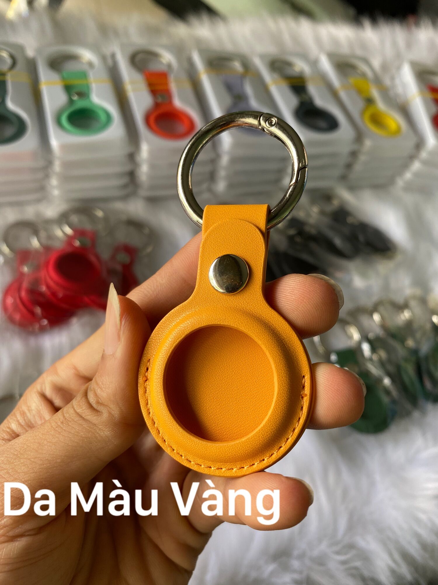 Bao da móc khoá Airtag rẻ đẹp