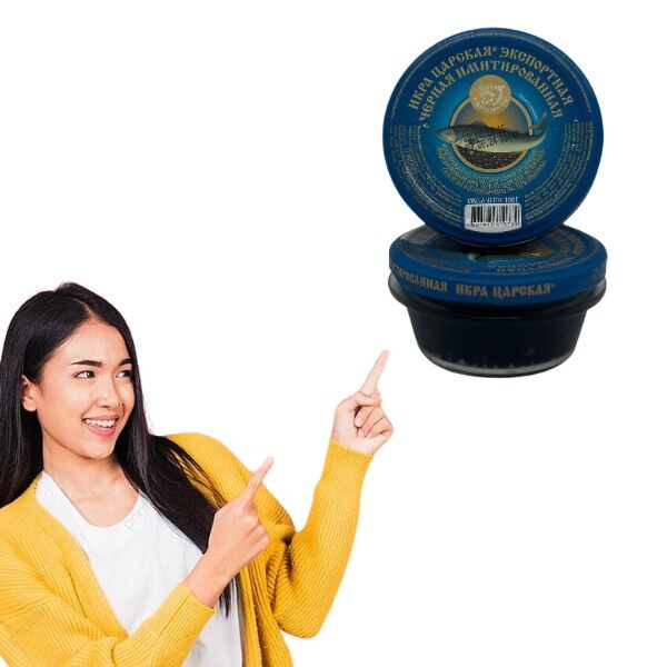 Trứng cá tầm đen 100g , trứng cá muối Nga ( ăn sushi )