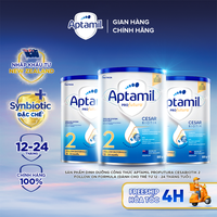 [Hỏa tốc - 0Đ] Combo 3 Sữa bột Aptamil Profutura Cesarbiotik New Zealand số 2 800g - Synbiotic đặc chế