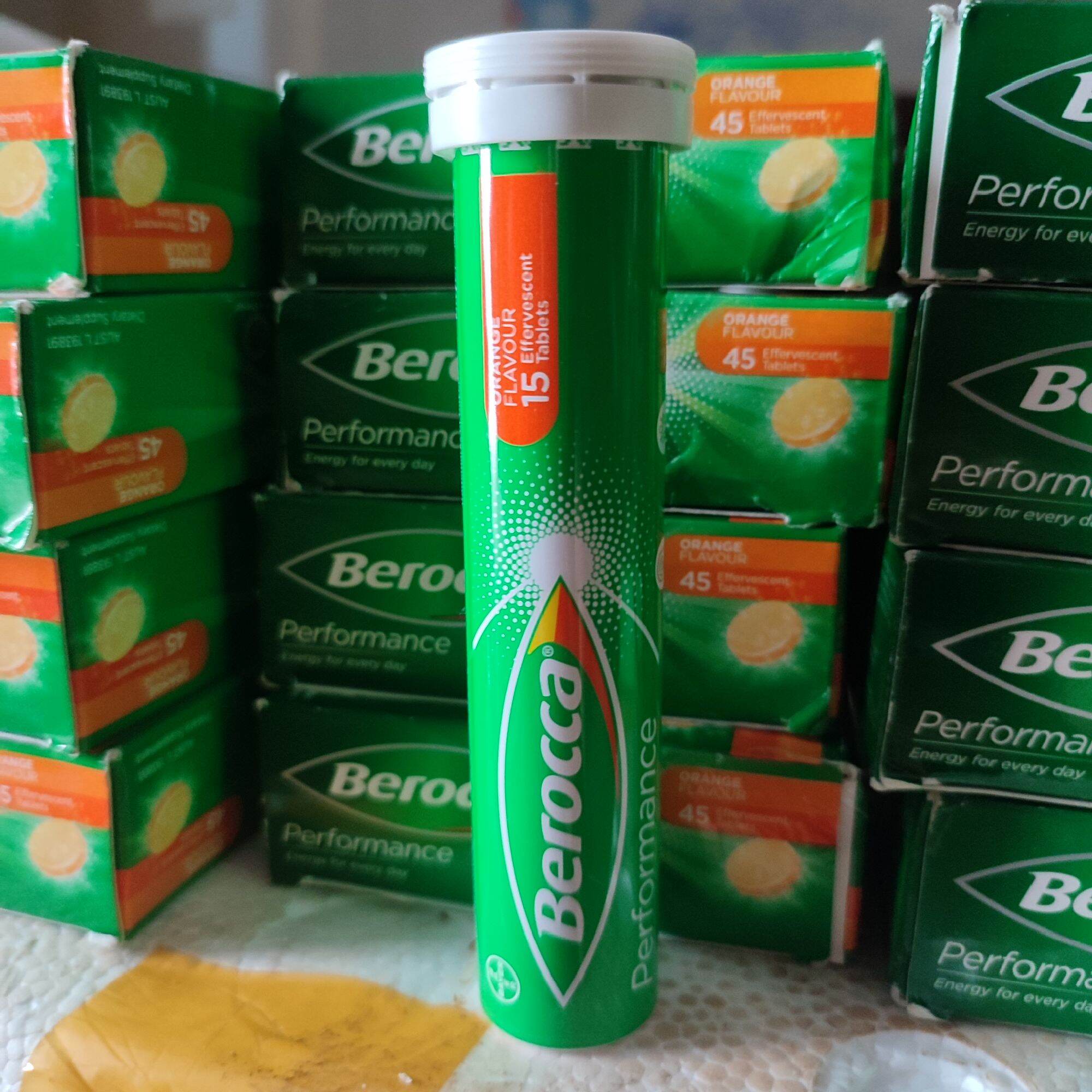Viên sủi berocca Úc hộp/ 3 tuyb / 45 viên