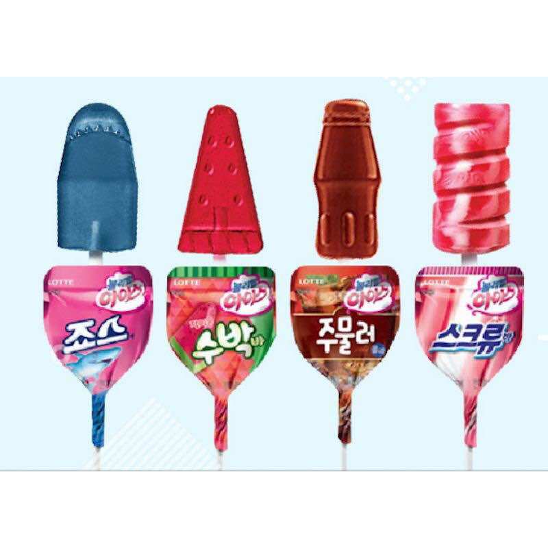 Kẹo mút lotte vị trái cây 60 cây