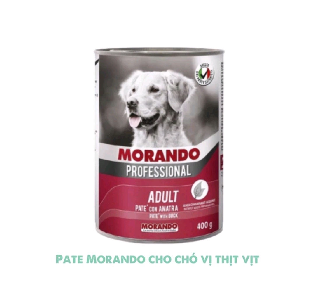 Pate cho chó Morando nhiều vị thơm ngon lon 400g