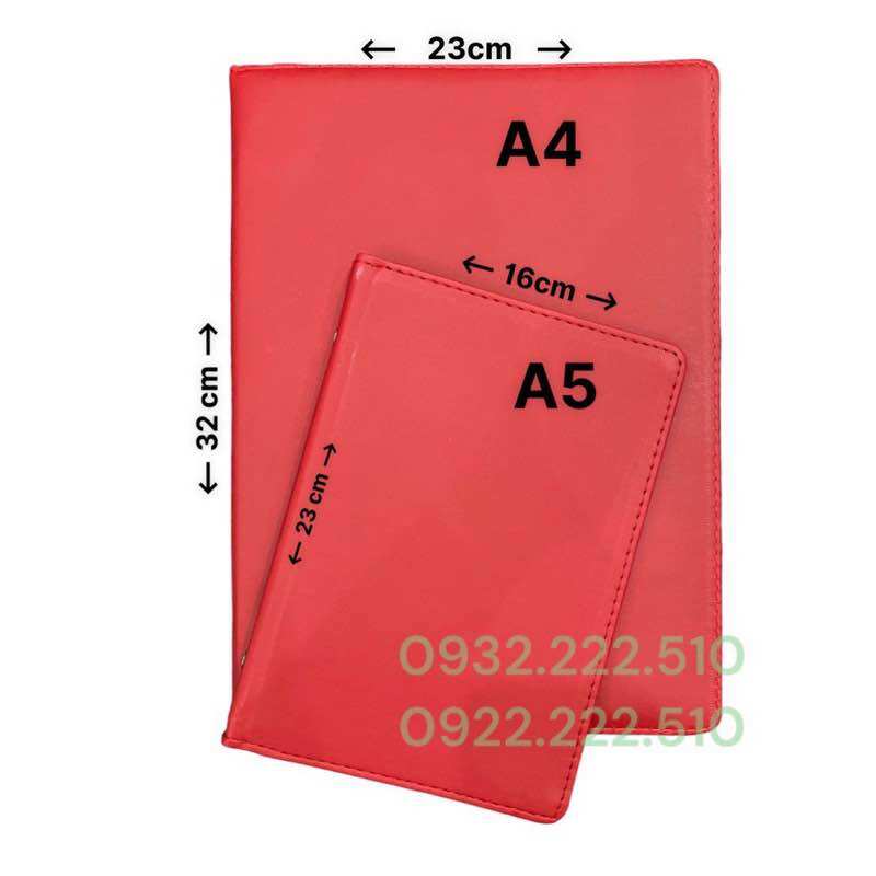 BÌA CÒNG A4-A5 DA CAO CẤP